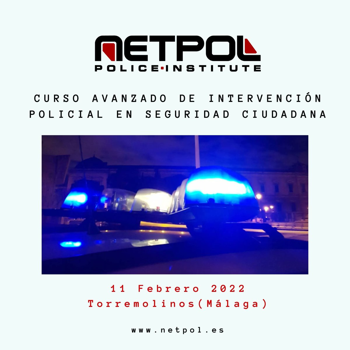 netpol_es's tweet photo. ❇️¡Encantados estamos de volver a Andalucía!❇️

Si si, estrenamos 2022 viajando hasta 💫Torremolinos-Málaga💫

Es tu oportunidad para asistir al:

🚔CURSO AVANZADO DE INTERVENCIÓN POLICIAL EN SEGURIDAD CIUDADANA

https://t.co/yFbRnQD3Sz

🗓️ 11-02-2022
🔴 Presencial https://t.co/yoiwU3Rlal