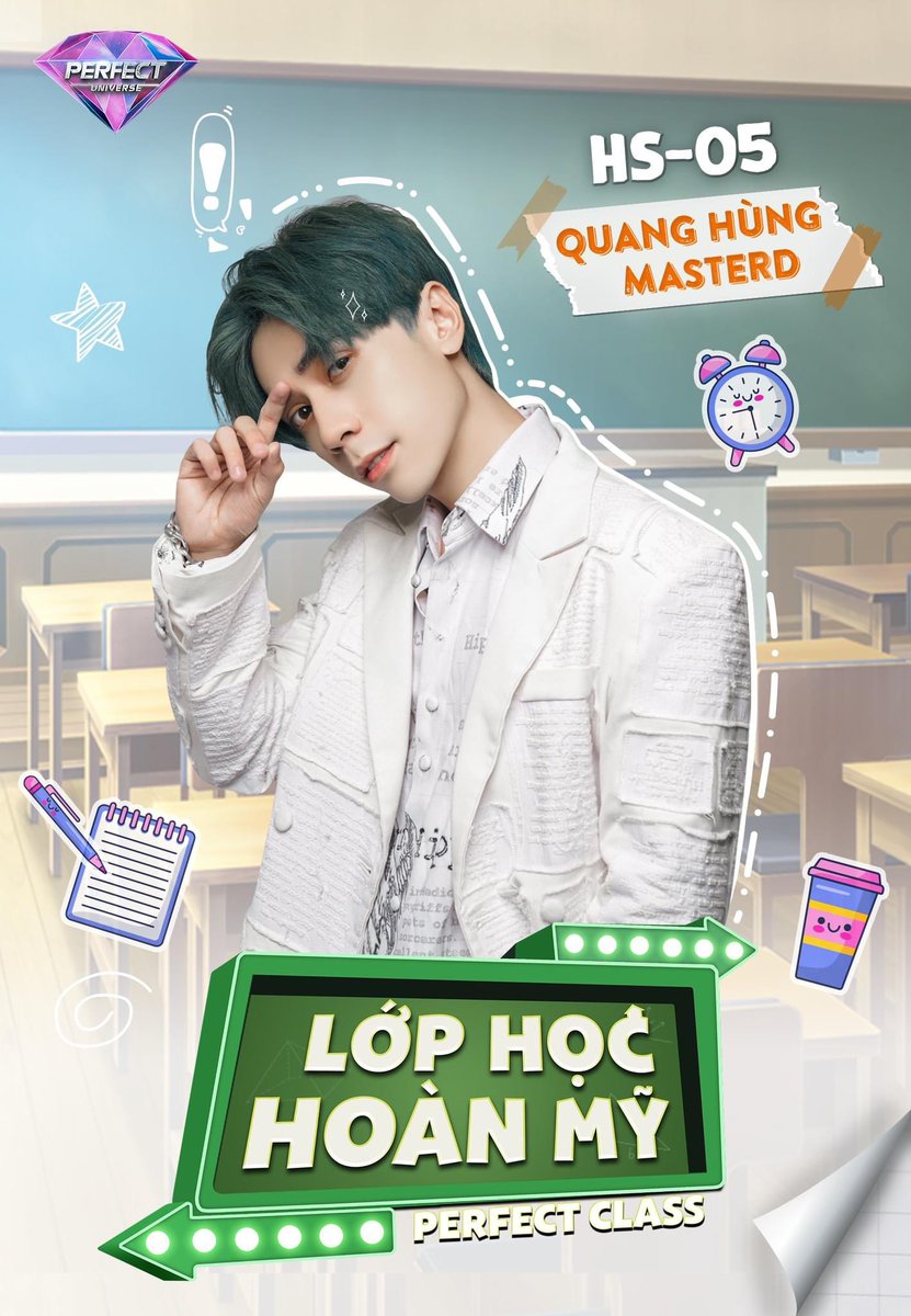 QH_MasterD's tweet photo. Chào đón Quang Hùng MASTERD - HS 05 của “Lớp Học Hoàn Mỹ” (ยินดีต้อนรับ Quang Hùng MASTERD - สมาชิกอย่างเป็นทางการของเกมโชว์ Perfect Classroom) 📚

️🗓 Dự kiến lên sóng vào tháng 1-2022

#Ad #Perfectuniverse  #lophochoanmy #perfectclass  #vutruhoanmy  #QuangHungMasterD https://t.co/pAhdjMnTMf