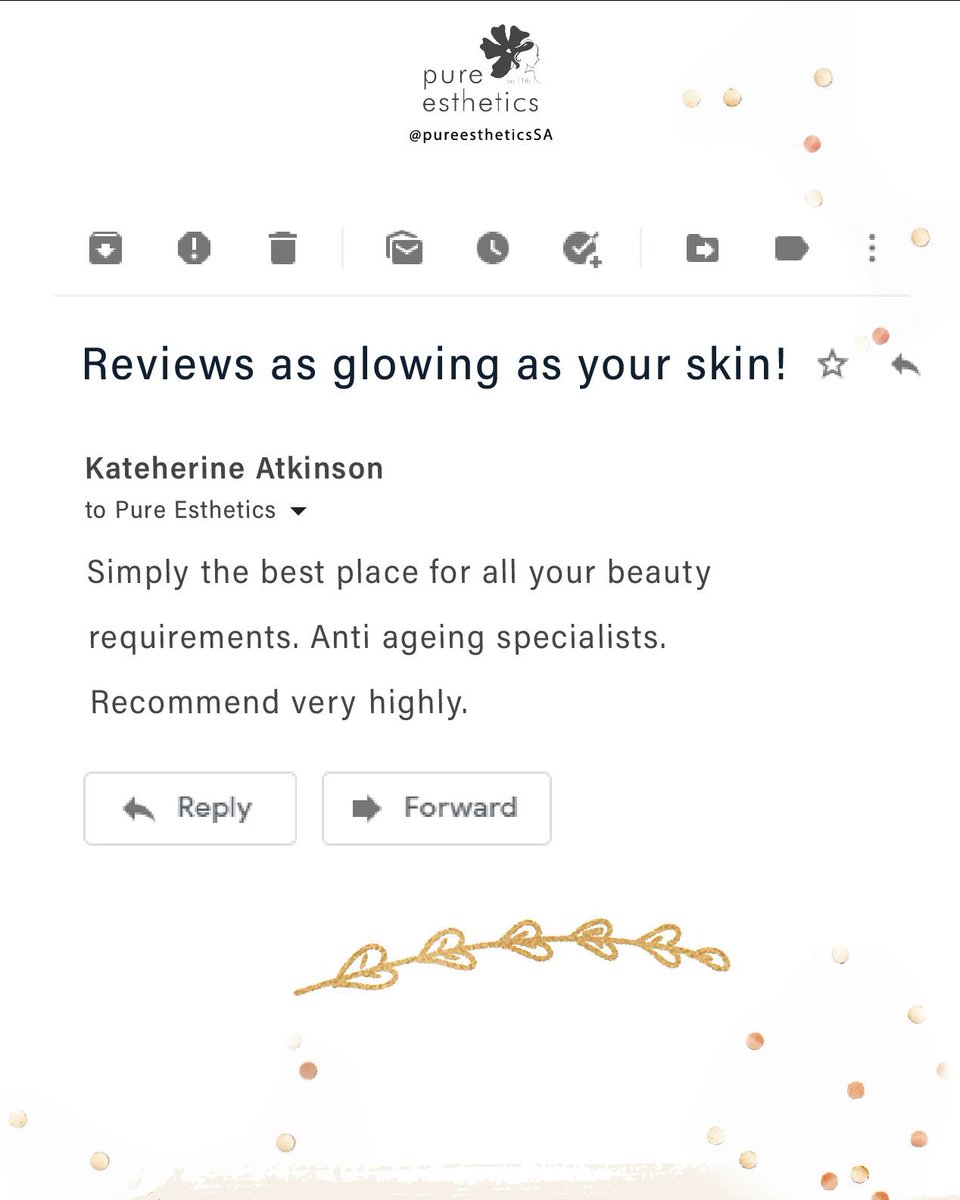 PureEstheticsSA's tweet photo. We are passionate about all things skin, so getting reviews like this make us smile from ear to ear! 
How can we help you?

Pop in for a consult and we can decide how to make your skin happy!

📞 Schedule your appointment:
e-mail: info@pureesthetics.co.za
landline: 011 784 11 ... https://t.co/GmYt9mrz1N
