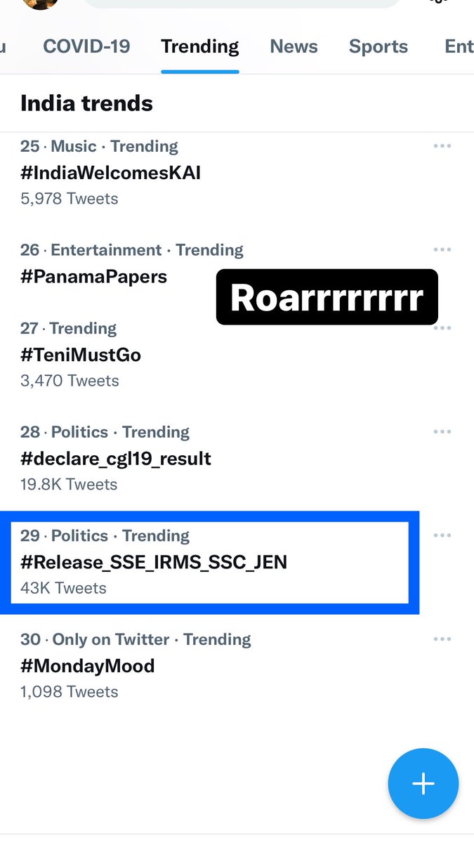 #Release_SSE_IRMS_SSC_JEN 

Let's Roar 

<a href="/HansrajMeena/">Hansraj Meena</a> <a href="/yuvahallabol/">Yuva Halla Bol</a> <a href="/LokendraMina/">Lokendra meena</a> <a href="/Rajasthanirajp/">Engineers Association Rajasthan</a> <a href="/EnggCivil2/">बेरोजगार Engineers Association</a> <a href="/GESWA_UP/">Graduate Engineering Students Welfare Association</a>