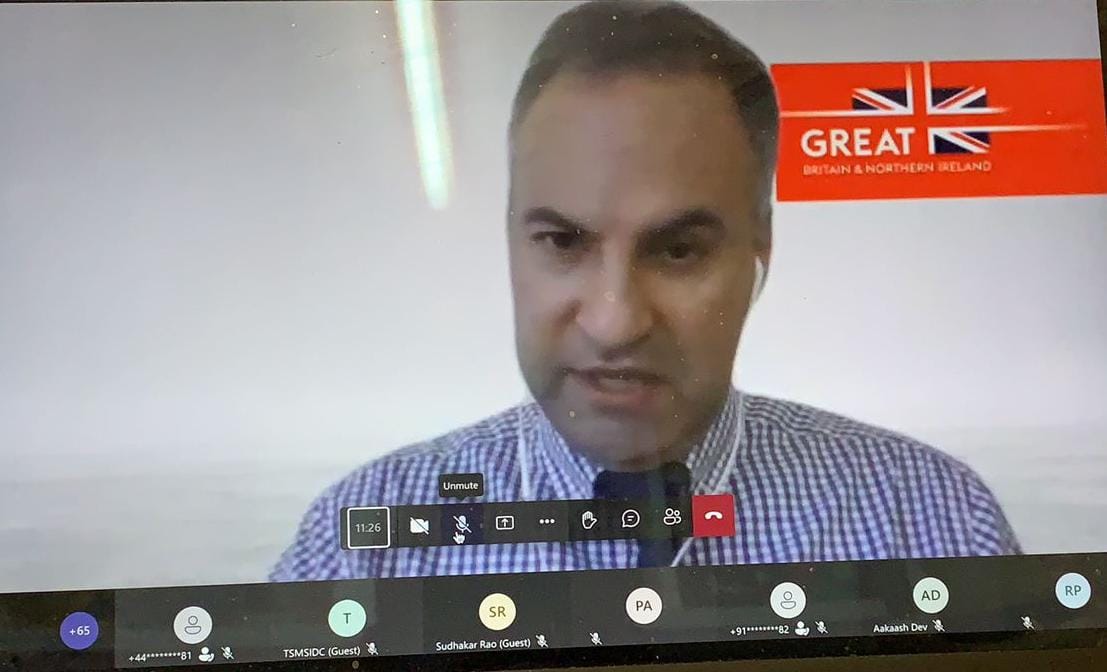 EmergingTechTS's tweet photo. @EmergingTechTS recently partnered with the Dept of International Trade, UK Govt and the office of the British Deputy High Commission in Hyderabad. Under the partnership, a B2G ‘UK-Telangana Emerging Tech Connect’ wherein 11 British startups and companies were present. https://t.co/gwlu5X8ndC