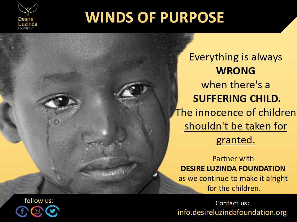 desireluzindaf1's tweet photo. The year is coming to an end but not yet over. You still can make it memorable for a child out there by following the link below https://t.co/1kOjfDy3Er or contacting us via info@desireluzindafoundation.org
#windsofpurpose
#hopereborn
#toloveistolive
#partnerwithustoday https://t.co/vqvVRXExcR