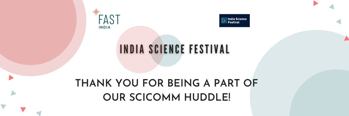 IndSciFest's tweet photo. Thank you to all our attendees for making the #SciCommHuddle a huge success!
Your feedback is important to us as we want to keep improving our events!
Please fill this form and tell us what you thought of our sessions: https://t.co/ijGF8nB5W3
#scicomm #evaluation #scienceforall https://t.co/3P0lQ97FJl