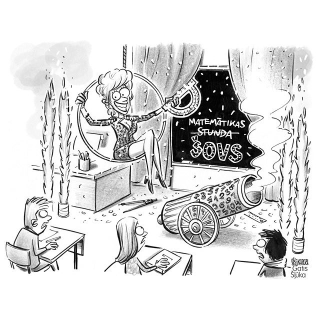 KarikaturaLv's tweet photo. Pašvaldības ceļ trauksmi, ka 🇱🇻 ir liels skolotāju trūkums, tiek meklēti dažādi risinājumi. Vienlaikus pedagogiem tiek izvirzītas arī augstas prasības – vecāki saviem bērniem grib labākos skolotājus, bet bērni gaida, lai stundas būtu aizraujošas un interesantas. @LatvijasAvize https://t.co/h1OBRT6Vci