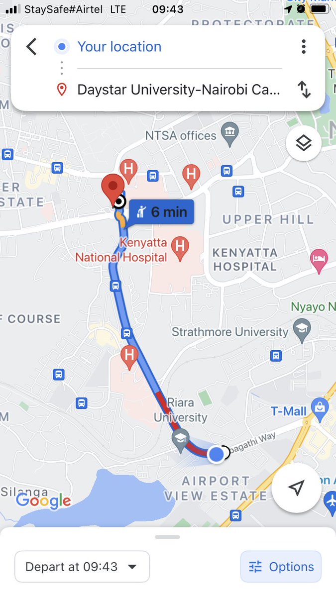 The effect of the new bump at Defence Forces Memorial Hospital on Raila Odinga Way. Causing Heavy traffic. Replace with rubbles. <a href="/KURAroads/">Kenya Urban Roads Authority (KURA)</a> <a href="/Ma3Route/">Ma3Route</a> <a href="/TransportKE/">Ministry of Roads and Transport | Kenya</a>
