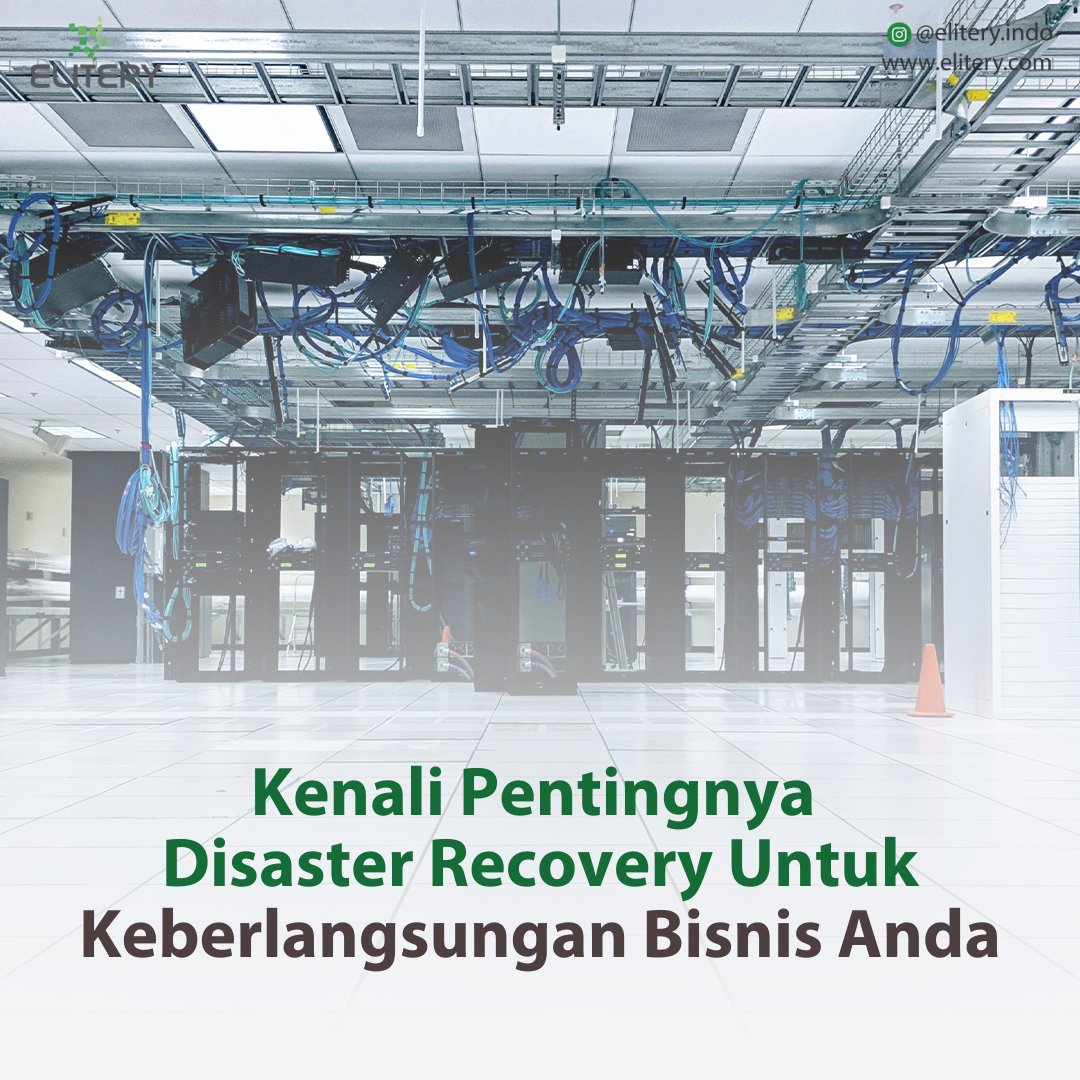 Timbulnya bencana memang tidak dapat diperkirakan secara pasti. Akan tetapi bencana tersebut dapat diantisipasi dampaknya.

Elicovery hadir sebagai solusi untuk membantu bisnis Anda tetap berjalan saat bencana terjadi

Simak artikel lebih lanjut: elitery.com/articles/kenal…

#elitery