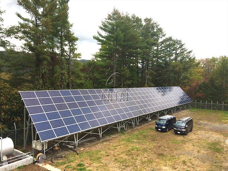 Antaisolar's tweet image. At @Antaisolar, tailor-made designs are available for different projects! The #solar plant located in #Hokkaido, designed at a 40° tilt angle to avoid snow accumulation, the ideal angle allows for maximizing the  energy generation. ▶antaisolar.com/overseas_d16
#Groundsolar #Gosolar