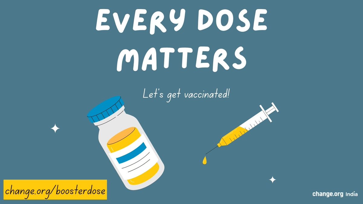 Change.org India (@changeorg_india) on Twitter photo "We can’t afford another lockdown. This is the right time to boost India’s immunity with a booster dose", says Hamraj. 19,000+ have signed his petition requesting <a href="/MoHFW_INDIA/">Ministry of Health</a> to prioritize the distribution of COVID-19 #BoosterJab <a href="/ShekharGupta/">Shekhar Gupta</a> @soniandtv
change.org/boosterdose "We can’t afford another lockdown. This is the right time to boost India’s immunity with a booster dose", says Hamraj. 19,000+ have signed his petition requesting <a href="/MoHFW_INDIA/">Ministry of Health</a> to prioritize the distribution of COVID-19 #BoosterJab <a href="/ShekharGupta/">Shekhar Gupta</a> @soniandtv
change.org/boosterdose