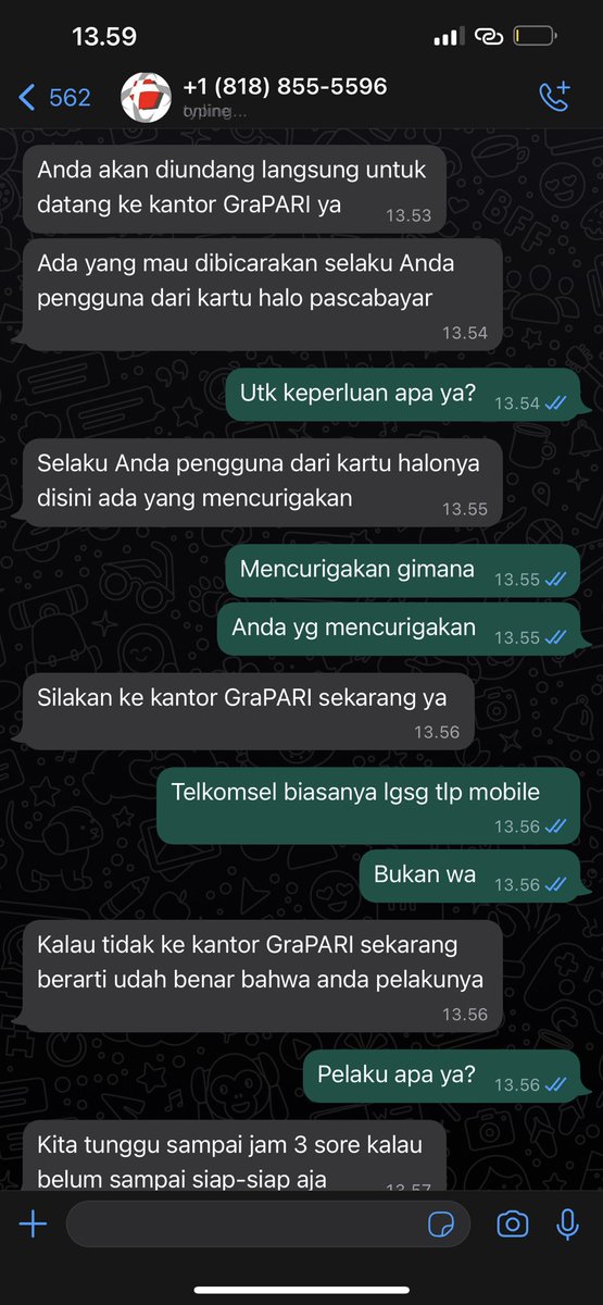 0xZL4N's tweet photo. @Telkomsel Kak ini barusan ada yg ngamu2 dari telkomsel, fix penipuan kah? Tolong di cek ya thankyou https://t.co/oaQp1IXvHo