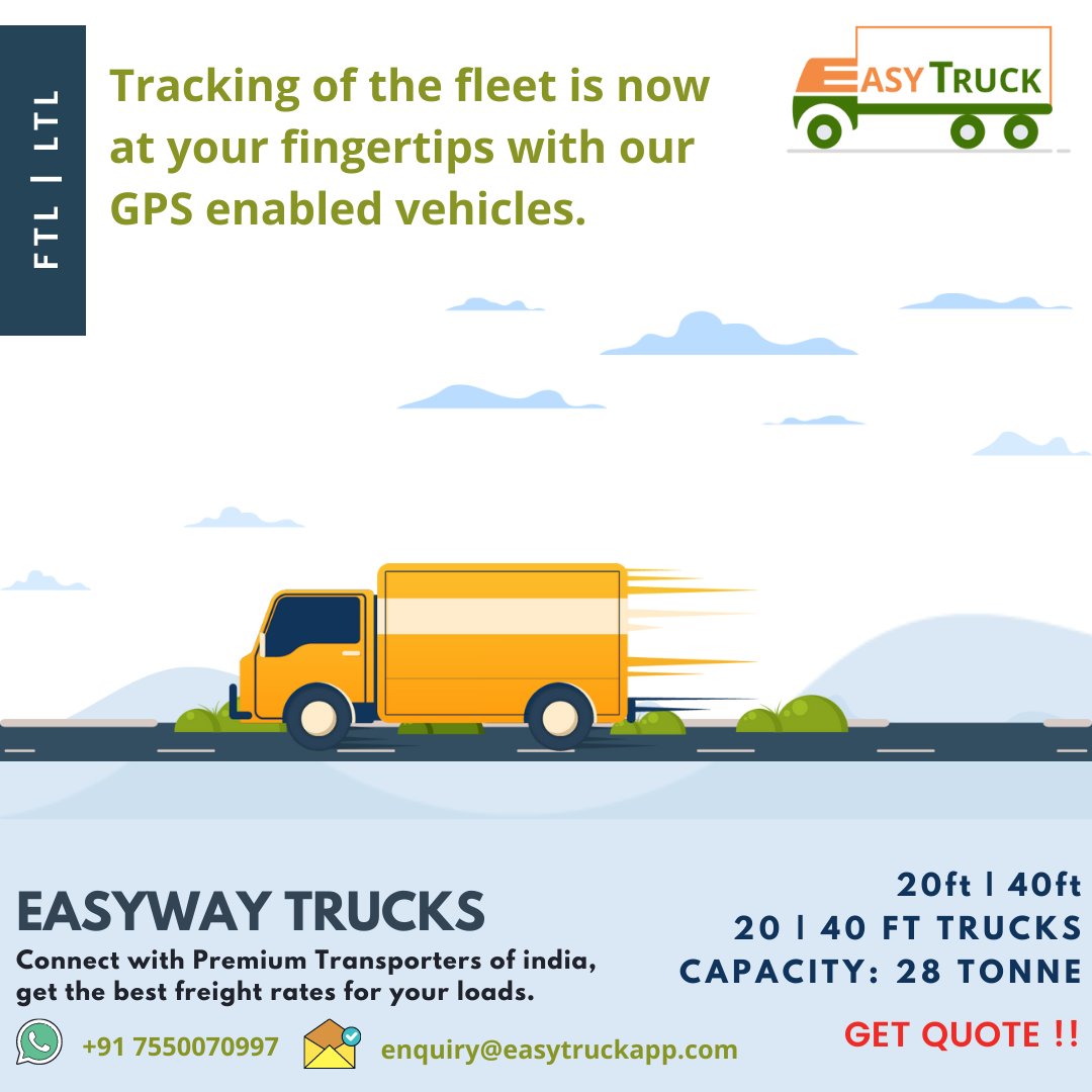 EasyTruckap's tweet photo. #EASYWAY provide a technology platform to track cargo from pick-up to delivery.
.
Maps: https://t.co/5BGj26SIFJ
Visit: https://t.co/ngdZc6XeVN
Get Rates: +91 7550070997
Mail: enquiry@easytruckapp.com
.
#Trending #travel #TamilNadu #Chennai #Bengaluru #Karnataka #AndhraPradesh https://t.co/HPvDvd8twY