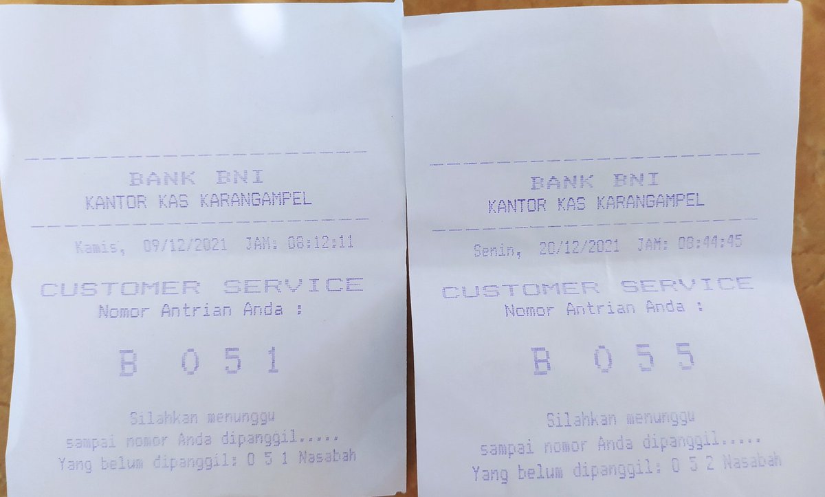 Kakdims's tweet photo. @BNI @BNICustomerCare Buka cabang jam berapa nomor antrian sudah 5x, tiap hari pelayanan di KK Karangampel paling mentok 2x dengan 1 CS! https://t.co/uW12W1VWGY