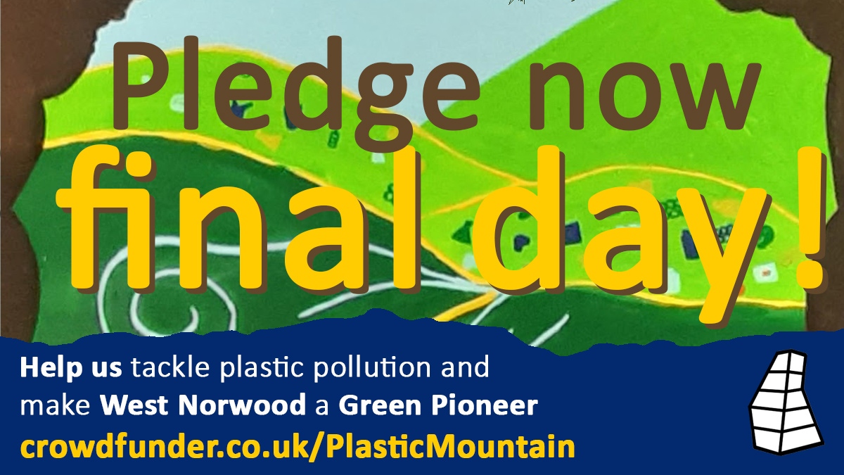 PlasticMountnWN's tweet photo. The final day of our crowdfunder! it finishes at 5 pm today

Pledge now to help us tackle plastic pollution through participatory art projects in West Norwood.

https://t.co/ZtXI7jvOYt https://t.co/JO3PufnfzB