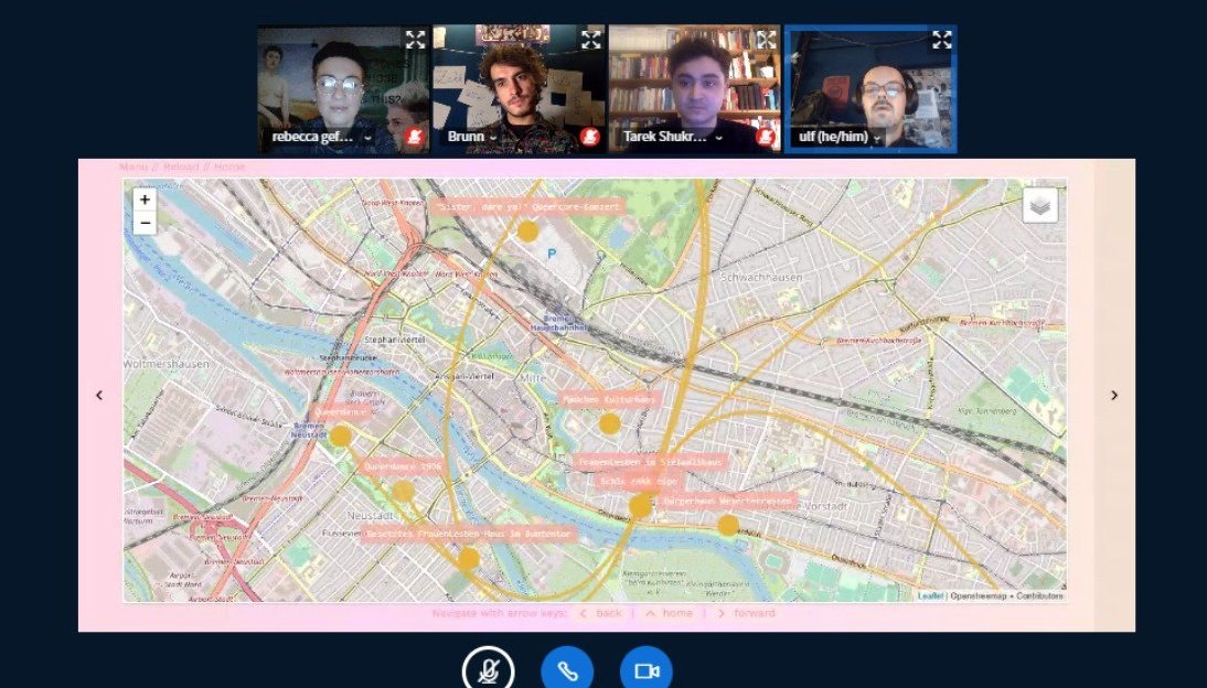 Wie kann queere Stadtgeschichte sichtbar werden? 
Es war eine tolle Veranstaltung💞 richtig spannendes und wichtiges Projekt! <a href="/QueerMapped/">Queer Narratives, mapped</a> <a href="/queeraspora/">Queeraspora@gmx.de</a> <a href="/citydata/">city/data/explosion</a> 
Danke, dass wir mit Rebecca Gefken dabei sein durften. 
Guckt euch unbedingt mal das Projekt an! #bremen