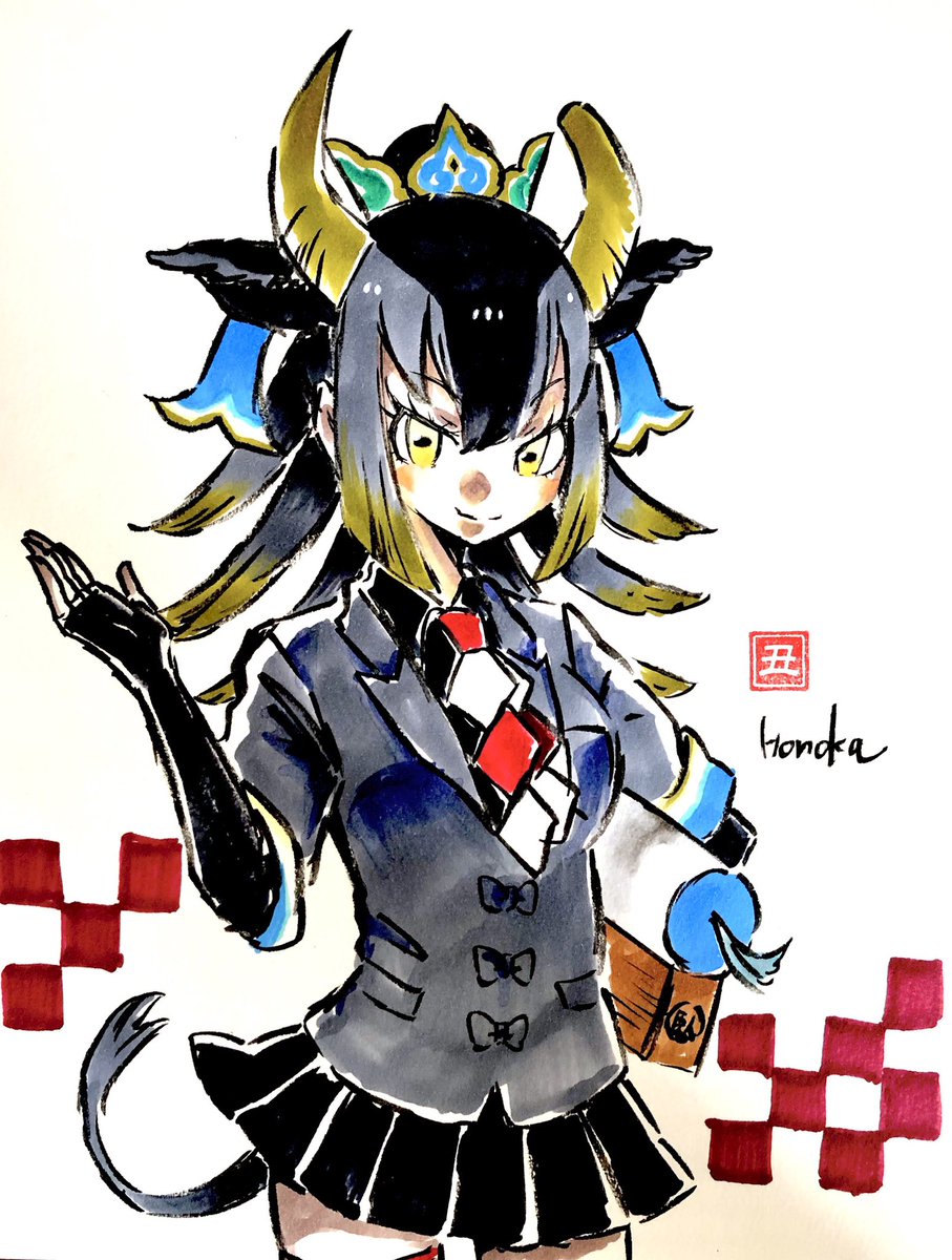 「ゴシンギュウサマ
#けもフレ
#けものフレンズ 」|Honokaのイラスト