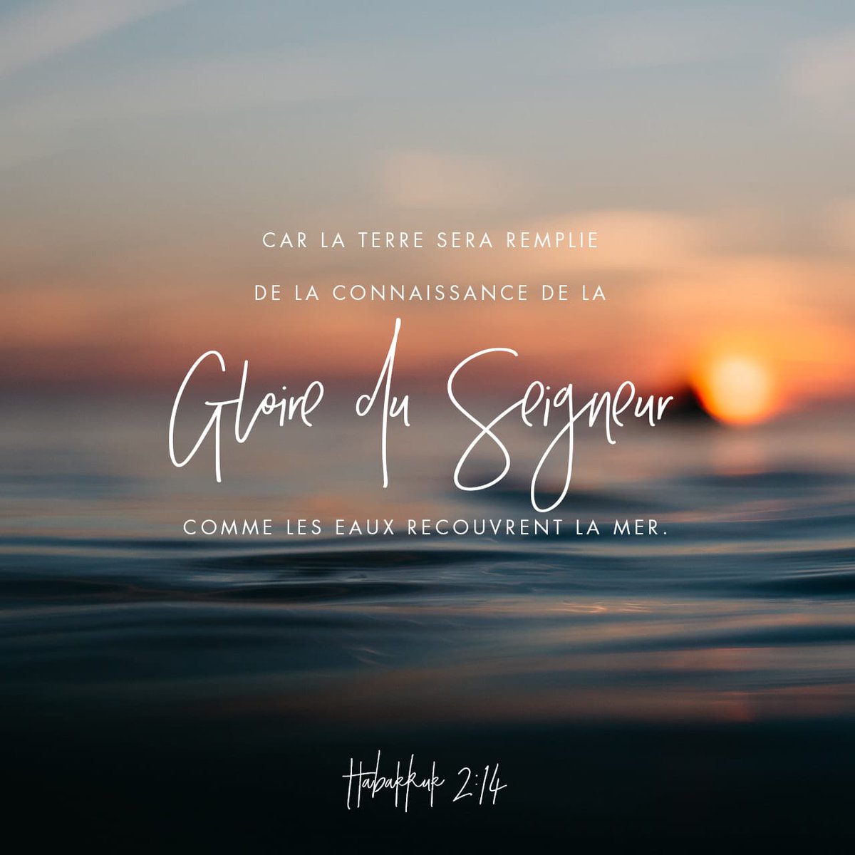 ArletteMassaga's tweet photo. Oui, tous connaîtront la gloire du Seigneur, elle remplira la terre comme l’eau remplit les mers.
Habacuc 2:14 PDV2017

https://t.co/IJIagRdhgO https://t.co/mBl3ZyPq5I