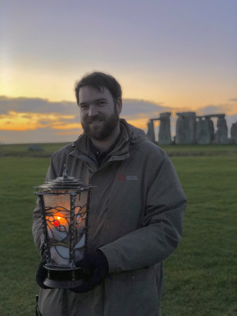 AndyRT's tweet photo. The 11th Solstice lantern procession takes place today. Starting with the ceremonial lighting of the solstice lantern at Stonehenge as sun sets &amp; a walk through @VisitAmesbury to the magical grounds of Amesbury Abbey to see the lantern holding the light until mid winters day. https://t.co/TEc807HFDM