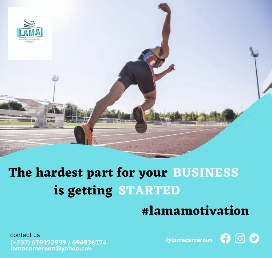 lamacameroun's tweet photo. The most difficult part for your business is getting started. after all, it will only be a development strategy and day-to-day negotiation of agreements
So every week know how to take decisive actions for your business
#entrepreneurship
#development
#lamacameroon
#goodweekstart https://t.co/Kix1Krf3FX