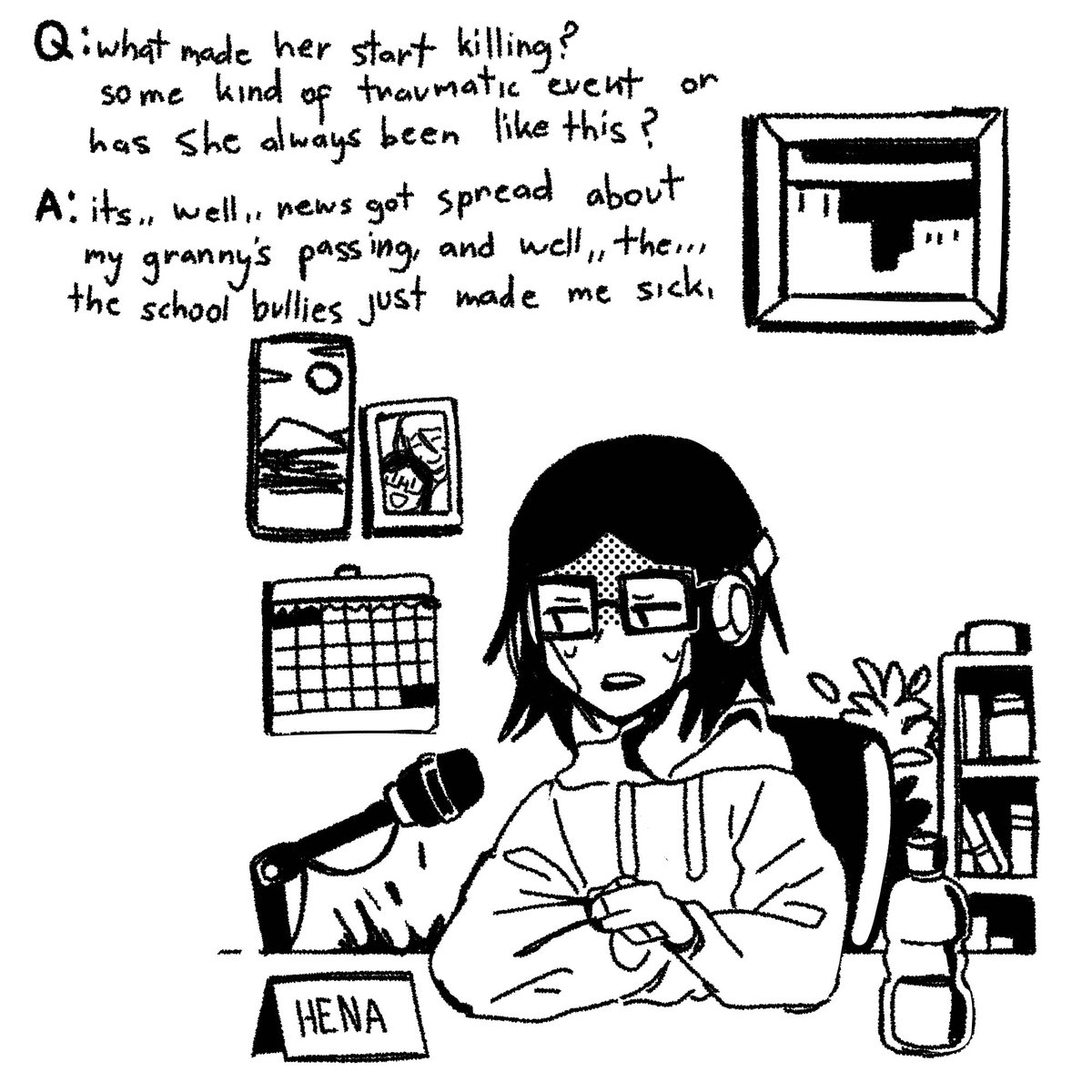 [OC] hena's past 