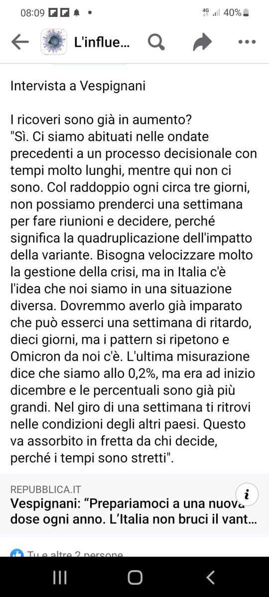 RobiVil's tweet photo. Sprecare la settimana di vantaggio che abbiamo sul resto d'Europa. Fatto. 😞

Grazie @alexvespi per quel che fai e per come lo fai. (Screenshot dalla pagina "L'influenza, questa sconosciuta" su Fb, che vi consiglio di seguire) https://t.co/1XHa9rG4BH