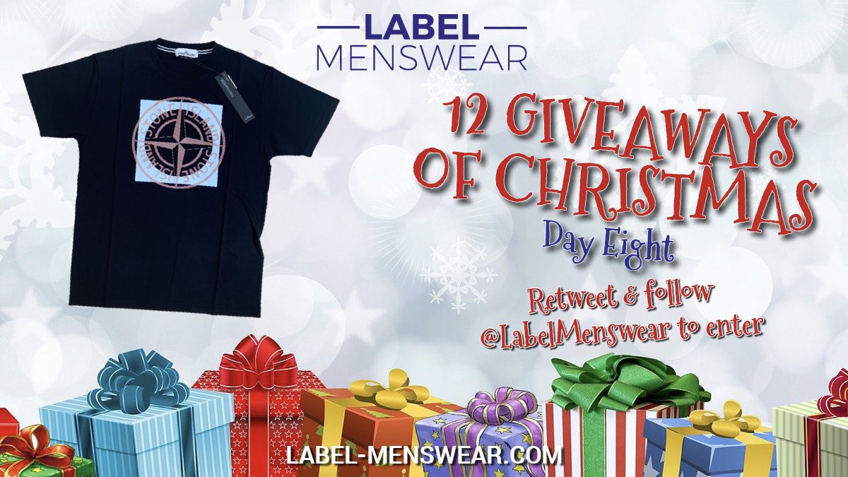 🎅🏼 12 giveaways of Christmas | Day eight
🎁 STONE ISLAND new season t-shirt

To enter:

🔄 Retweet this tweet
🤝 Follow us @LabelMenswear

Winner announced at 9pm. Good luck!