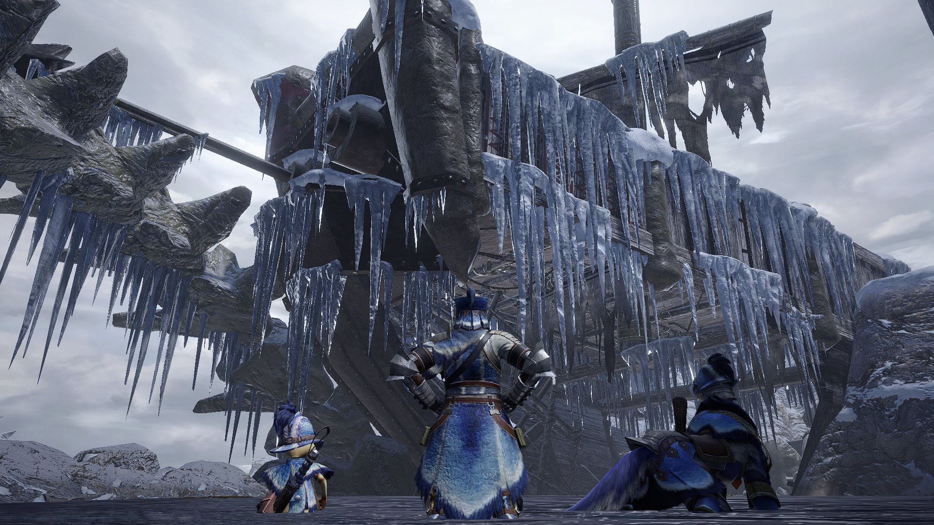 モンスターハンターライズ サンブレイク公式 モンスターハンターライズ 開発背景スタッフおすすめスポット 担当者コメント 太古の交戦で大破した船 これは船首部分で少し離れた場所に船尾も どんなモンスターと交戦してこうなったのか 色々