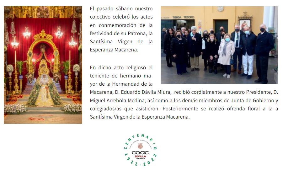 Los agentes comerciales con nuestra patrona