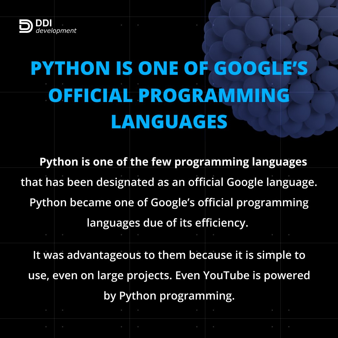 DDI_Development's tweet photo. 8 interesting facts about #Python (part 2)
#python #pythonfacts #pythonprogramming https://t.co/2FM7YAq6gQ