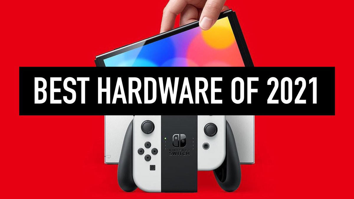 WKDplay's tweet photo. Our #BestHardwareAward of 2021 goes to the #NintendoSwitchOLED for its beautiful vibrant OLED screen and great audio for on-the-go #gaming. This tech is uber cool and really enhances #gameplay. This is something to love. The small upgrades make a luxurious difference. SCORE: 5/5 https://t.co/r9OhLuKNow