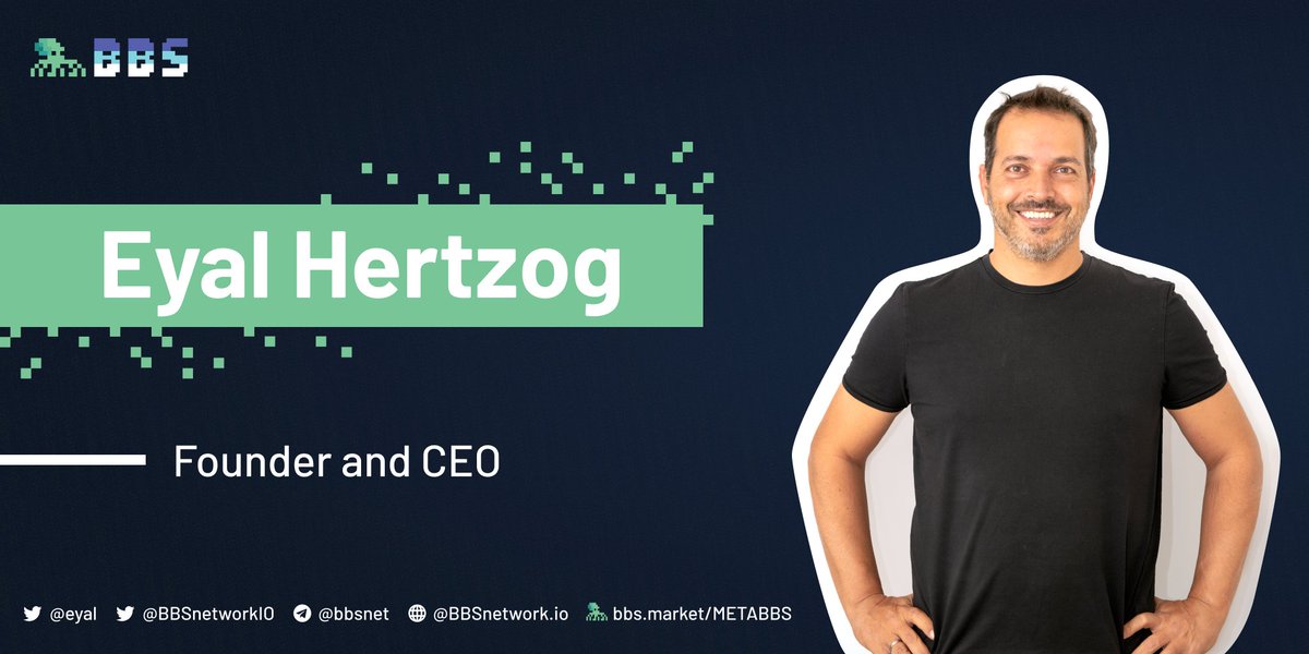 RTB_io's tweet photo. Meet the team! 👋

Eyal Hertzog is a visionary, founder, and CEO of the #BBS Network.
He has been a technology entrepreneur for over 20 years, a Product Architect.
Founder and CEO at #Bancor - the first AMM and Founder of Metacafe, a popular video-sharing site. https://t.co/Qpae6ryTv7