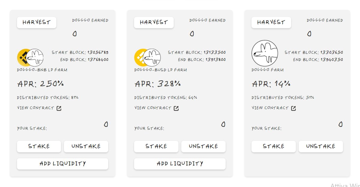 DogggoToken's tweet photo. What a f****** APR!😱

#farm➡️#stake➡️#woof

👉https://t.co/mnkzzWjeR2

$DOGGGO #bsc #art #nft #defi #gamefi #metaverse #memes #memecoin #bscgem #nftcommunity #nftcollector #sandbox #immutablex #opensea #bnb #eth https://t.co/D6iXVQgY9k