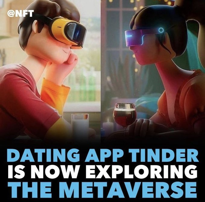 OVRtheReality's tweet photo. What actions on the metaverse replaces #swipingleft and #swiping right? 🤔
#tinder #metaverse #dating #metaversedating #onlinedating https://t.co/zY37QqhFuE