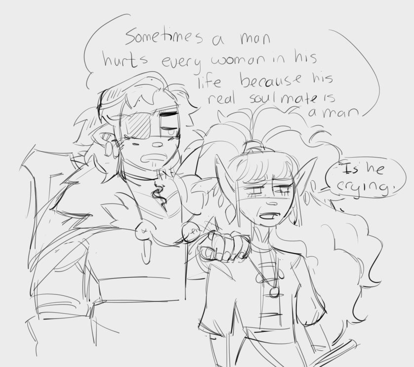 been wanting to  draw more of my dnd groups characters . 