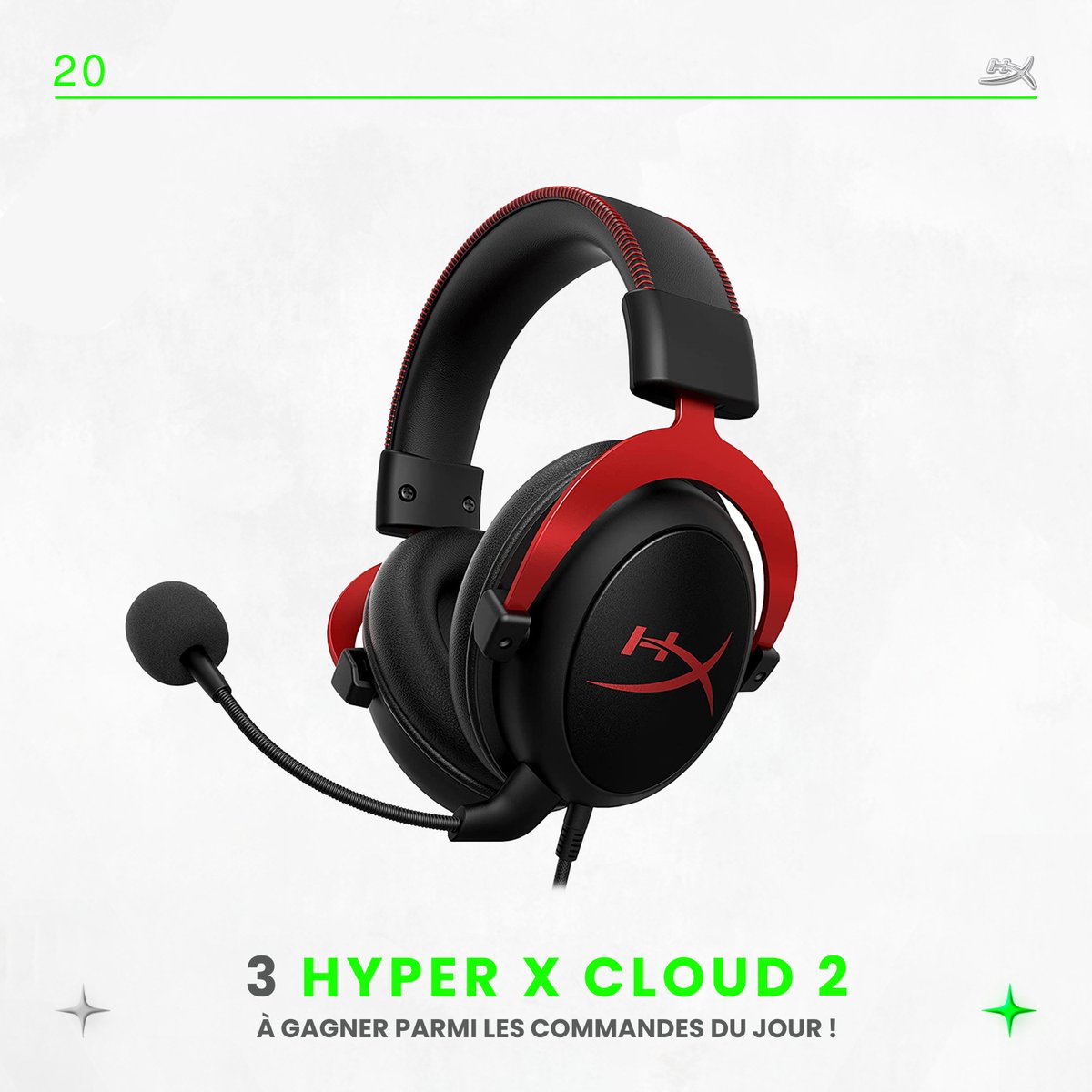 Spacefox_shop's tweet photo. Jour 20 : Tentez de remporter 3 casques Hyper X Cloud 2 dans les commandes du jour 🎁
👉 https://t.co/p6qZMr9WLn
#SpaceSanta #Noël #spcfx #cadeaux #casque #gaming https://t.co/MWLc9hNYQR