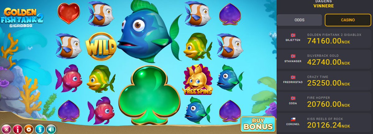 🇳🇴 kunder har startet uken med å herje i vårt casino og dominerer vinnerlisten 💵💵💵

Vi feirer med å gi bort #casinobonus til et par heldige.

Følg oss +🔁 så er du med i trekningen.
#onlinecasino #Giveaway #casino