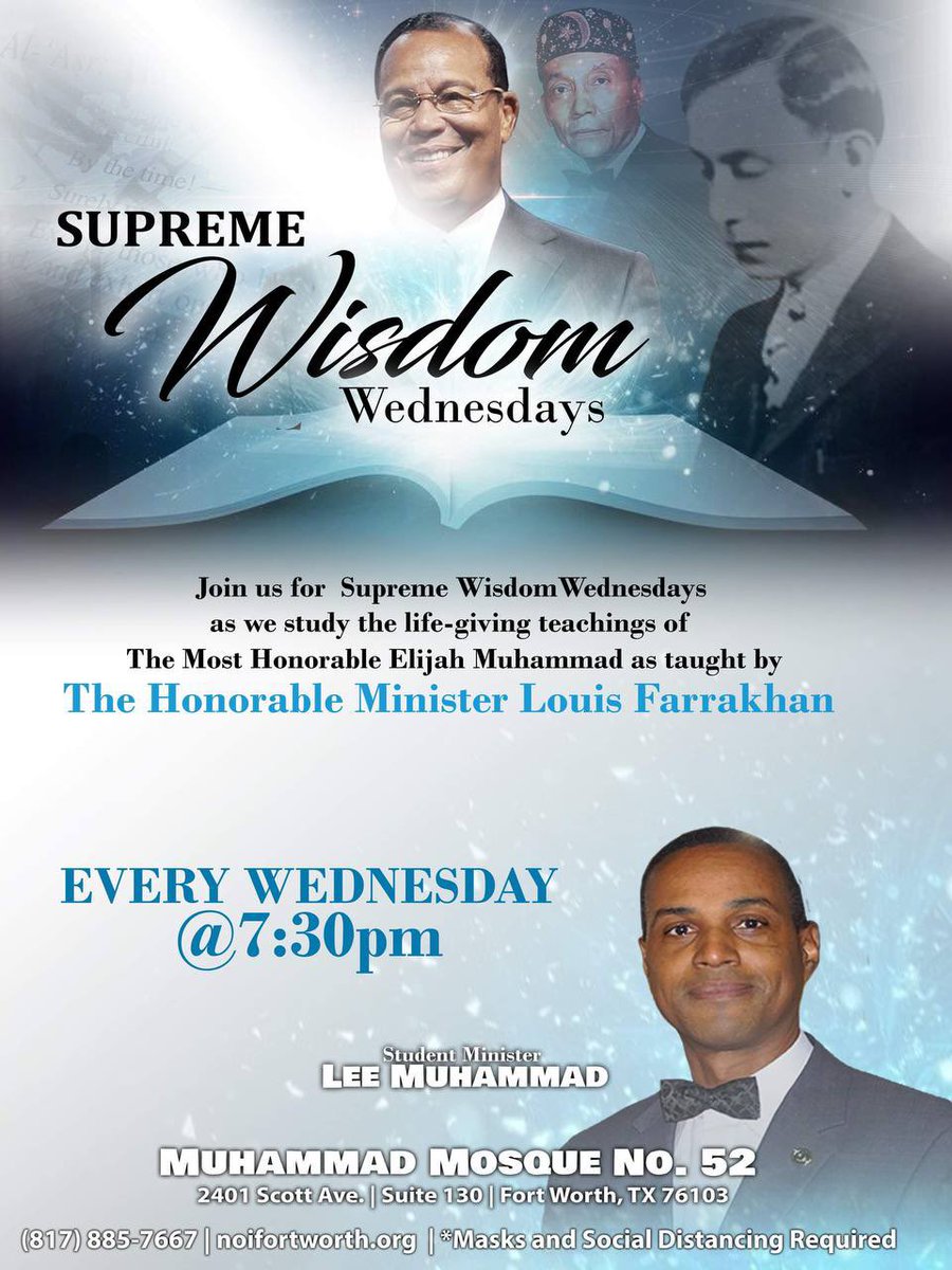 WillMuhammad's tweet image. Allah The Wise:
It time for Supreme Wisdom to get our people up!
You invited to be wiser