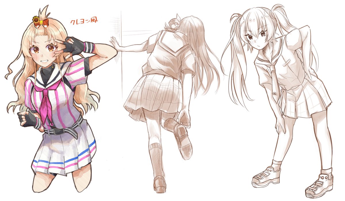 「練習ハチナイrkgk 」|夜桜ゆゆ🌸㌔ネックス＠skeb受付中🎨のイラスト