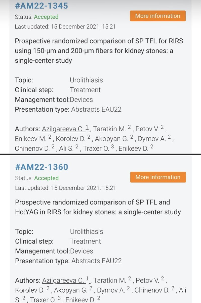 marktaratkin's tweet photo. #EAU22 accepted abstracts !
From laser surgery and oncology to COVID-19 and male fertility 🔬 
Our team headed by Prof. @Dmitry_Enikeev has shown its best 🦾 
 @k_azilgareeva @A_Shpikina @AndreyOMorozov @vs_petov @DiBabaevskaya @SechenovUni @Uroweb @EAU_YAUroTech https://t.co/4p1pVLtm0N