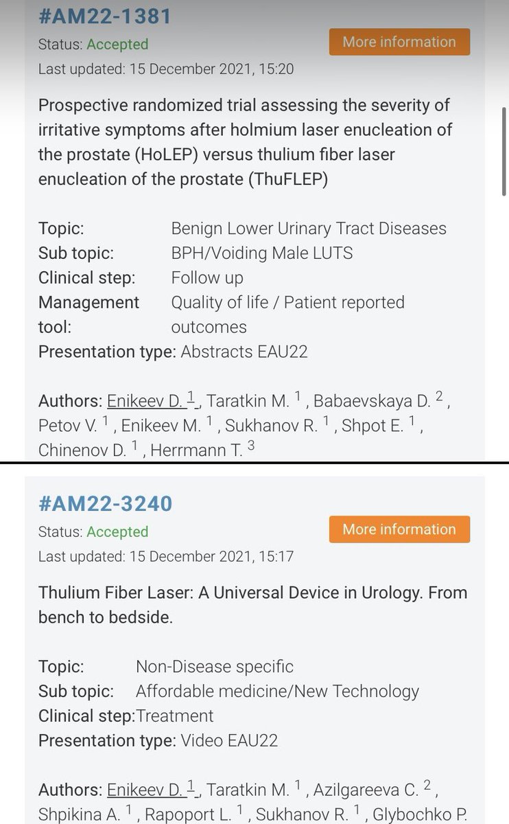 marktaratkin's tweet photo. #EAU22 accepted abstracts !
From laser surgery and oncology to COVID-19 and male fertility 🔬 
Our team headed by Prof. @Dmitry_Enikeev has shown its best 🦾 
 @k_azilgareeva @A_Shpikina @AndreyOMorozov @vs_petov @DiBabaevskaya @SechenovUni @Uroweb @EAU_YAUroTech https://t.co/4p1pVLtm0N