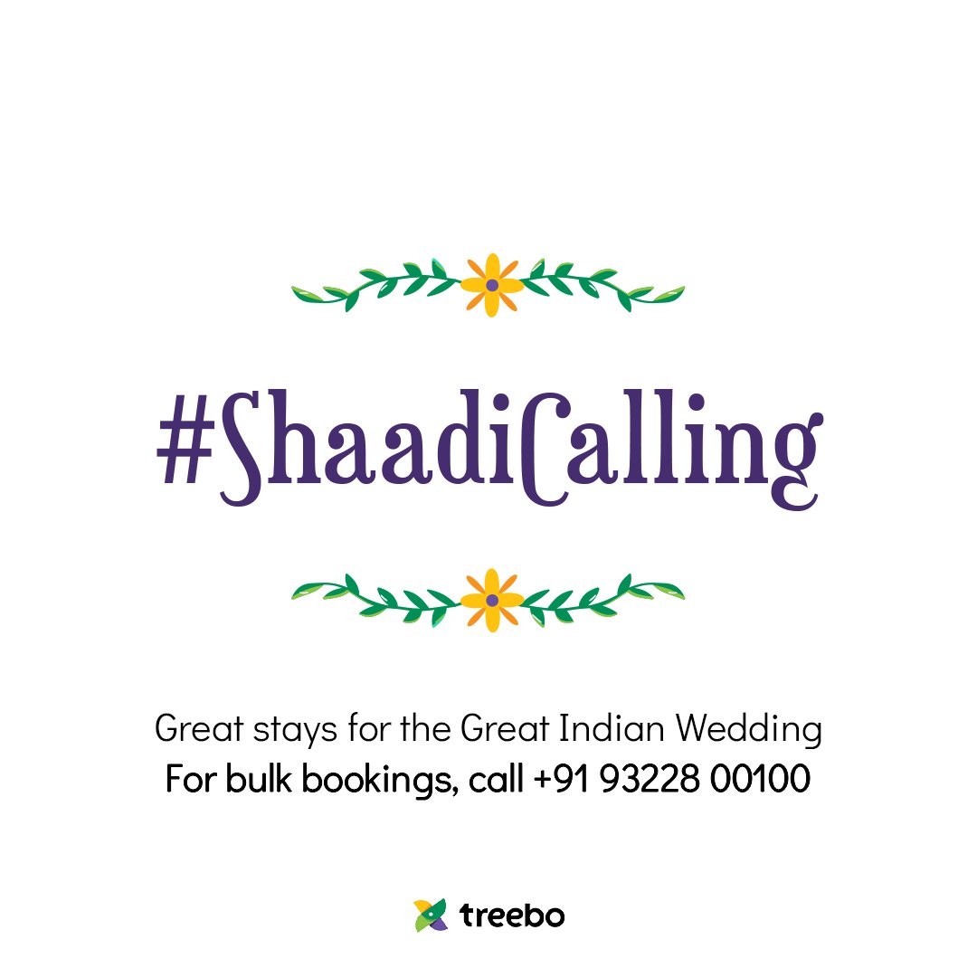 TreeboClub's tweet photo. Yep, we advise you to break a leg at the wedding, dance as if there's no tomorrow!π
But since there's still a tomorrow, and the wedding is still on, our rooms would help you relax at max level.π΄
#Treebo #TreeboHotels #ShaadiCalling #weddingstay #sangeet #sangeetdance https://t.co/MHtO8QPsQL