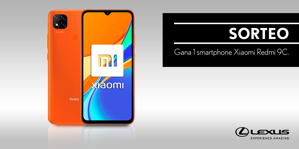 LexusSpain's tweet photo. SORTEO | Haz RT y consigue 1 smartphone Xiaomi Redmi 9C de #LexusUtility Bases Legales: https://t.co/1JKUUpXwxa https://t.co/cwIDICUz25