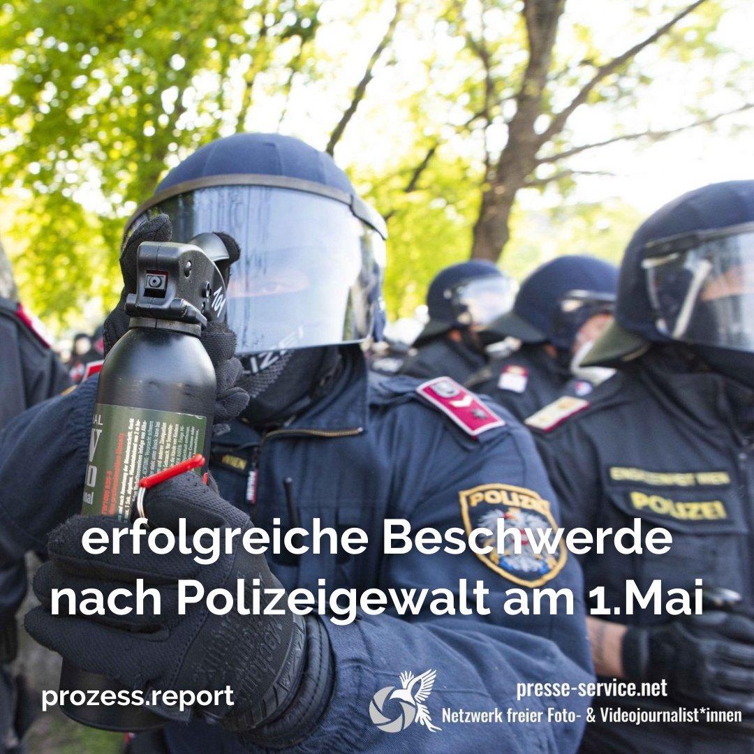 Erfolgreiche Maßnahmenbeschwerde nach #Polizeigewalt am 1. Mai in Wien: Eine Studentin wurde ohne Ankündigung von einer Motorhaube gezogen und anschließend festgenommen. Dies war rechtswidrig, entschied nun das Verwaltungsgericht. prozess.report/prozesse/besch… #w0105 #mayday