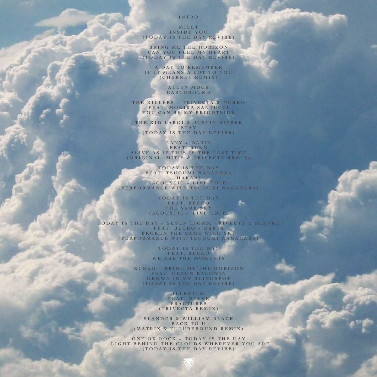 ▽ TODAY IS THE DAY | SETLIST ▽

[ EMONING BY BEGINNING ]

| 12.11.2021 |