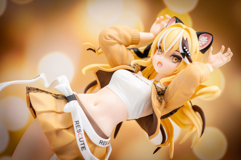 絶滅危惧団 RESCUTE NO.15 石虎 Leopard cat フィギュア