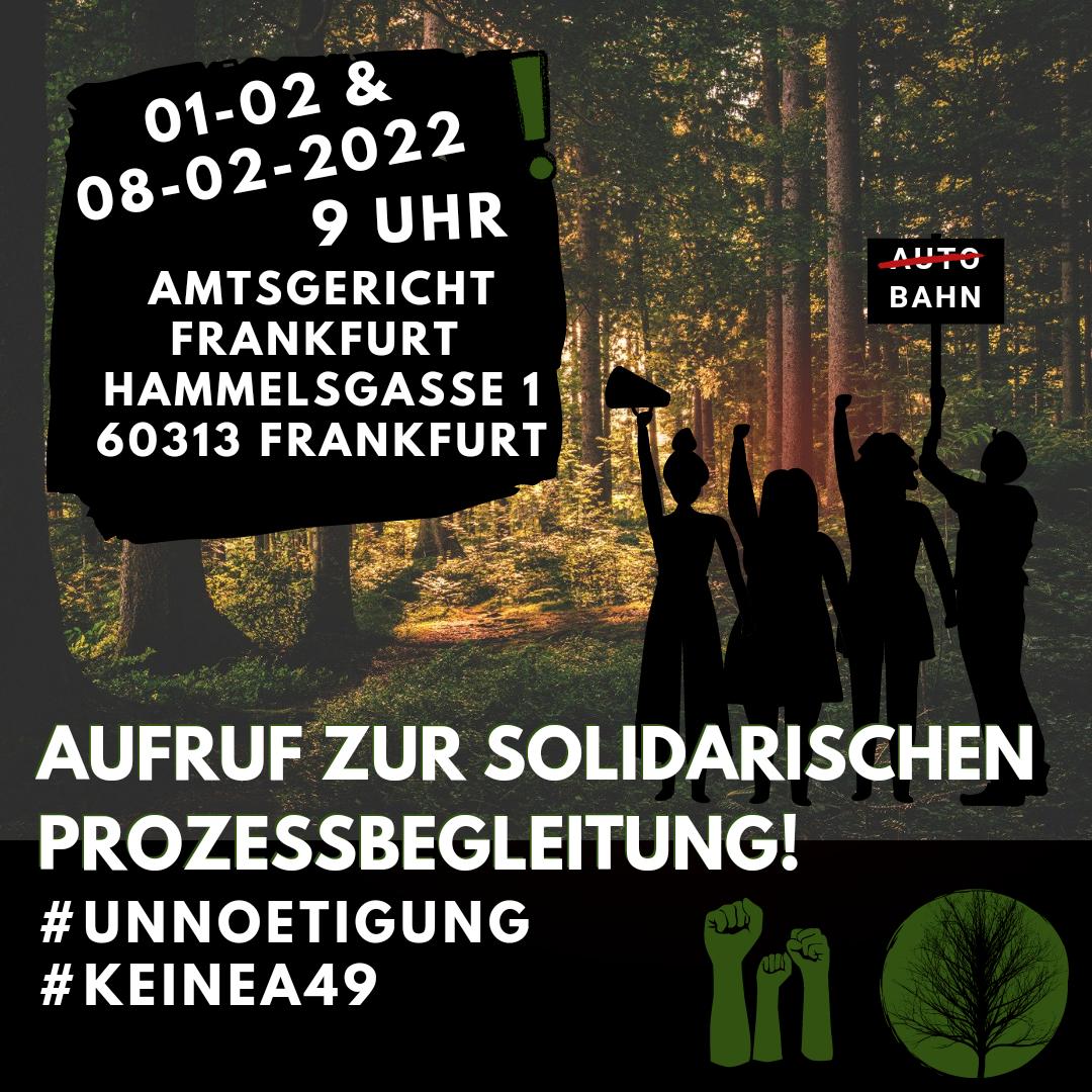 keinea49's tweet photo. +++Aufruf zur Prozessbegleitung++
01.02
08.02
17.02
22.02
Beginn jeweils 9 Uhr.
Seid solidarische und unterstützt die #dannielf
#freethemall #unnetigung #keinea49 https://t.co/DDUomw0f2t