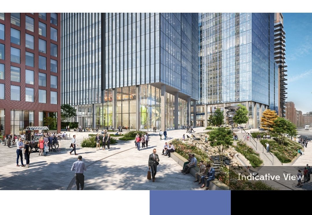 dickster0103's tweet photo. @sgaventa @PlanningShit I'm not saying it's going to blow your mind..... But will hopefully be an improvement. There's more public space between the two buildings which also includes a new bridge to link across to the high street. https://t.co/P86cJbxJye