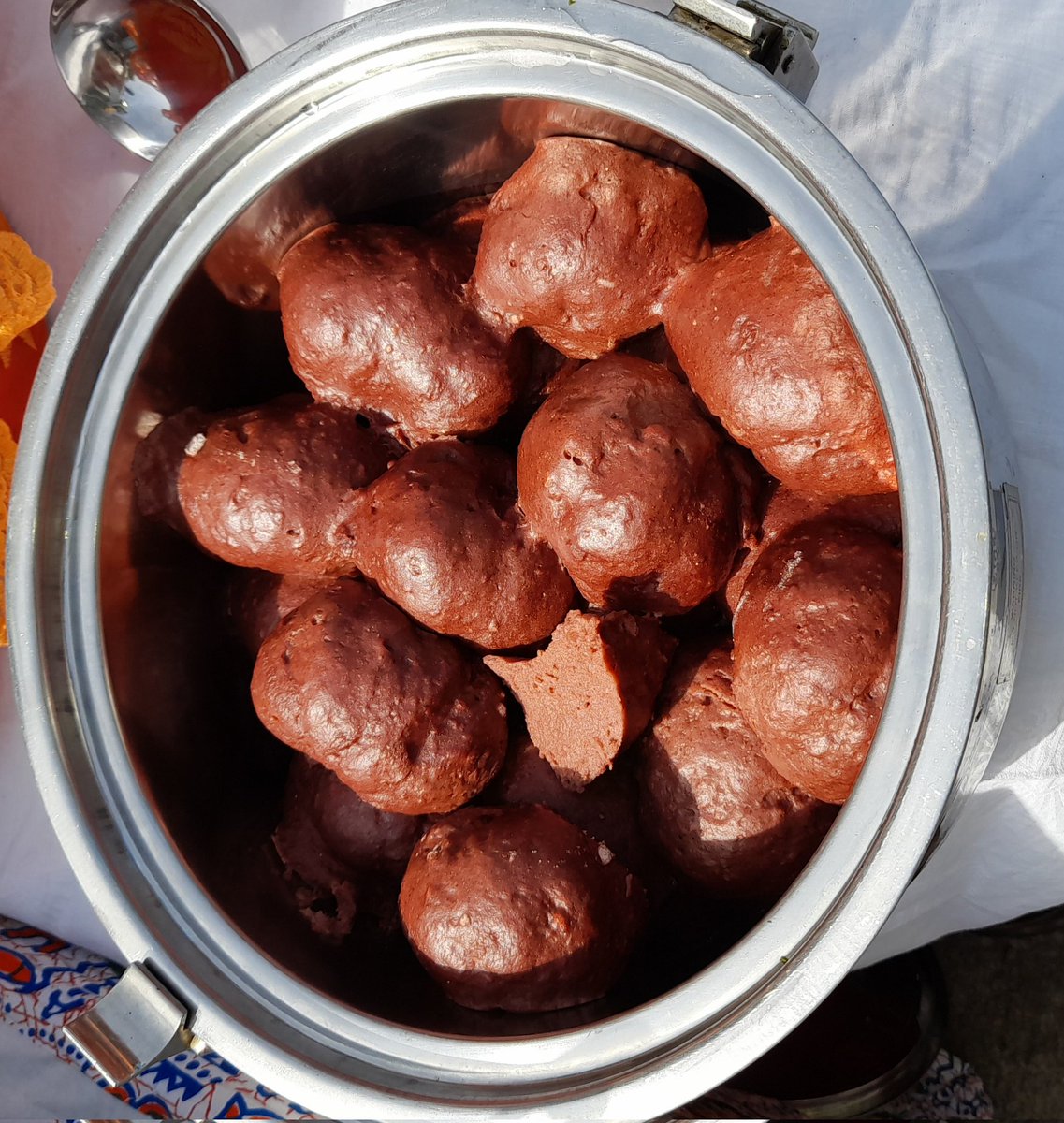 Dr_Adidja_AMANI's tweet photo. Couscous de mil rouge, localement appelé  #Palga 
Festival Culturel Guidar Guma2021 #Cameroun #MayoLouti #Nord https://t.co/3JwsfaTfws