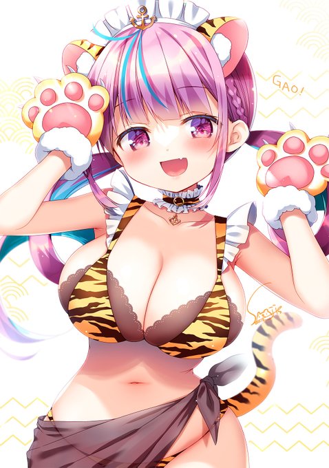 がお!🐯 #あくあーと 