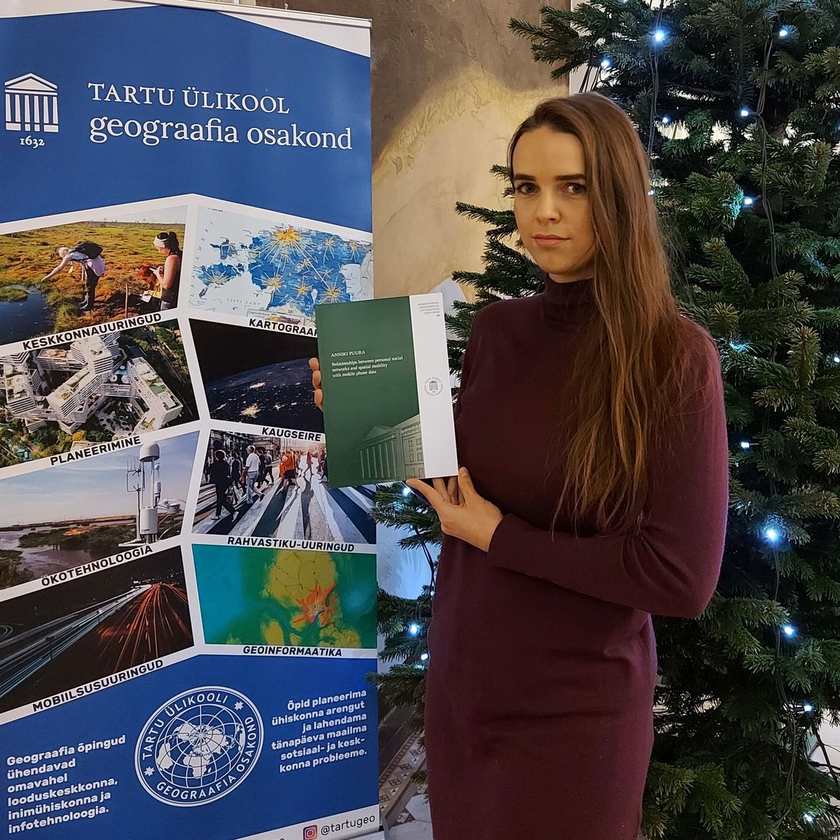 I am very happy that my second PhD student, <a href="/AnnikiPuura/">Anniki Puura</a> has completed her PhD thesis  „Relationships between personal social networks and spatial mobility with mobile phone data“👉https: //dspace.ut.ee/handle/10062/76073
Defense: Jan. 14, 2022 at 14:15.
<a href="/UT_moblab/">Mobility Lab of University of Tartu</a> <a href="/unitartu/">University of Tartu</a>