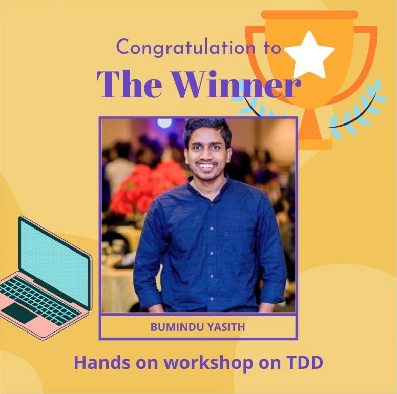 BistecGlobal's tweet photo. Congratulations to Bumindu Yasith!
The fastest coder at @BistecGlobal Services π₯π
#bistecglobal #Fastestcoder #winwin https://t.co/FjPQ4DbZOF