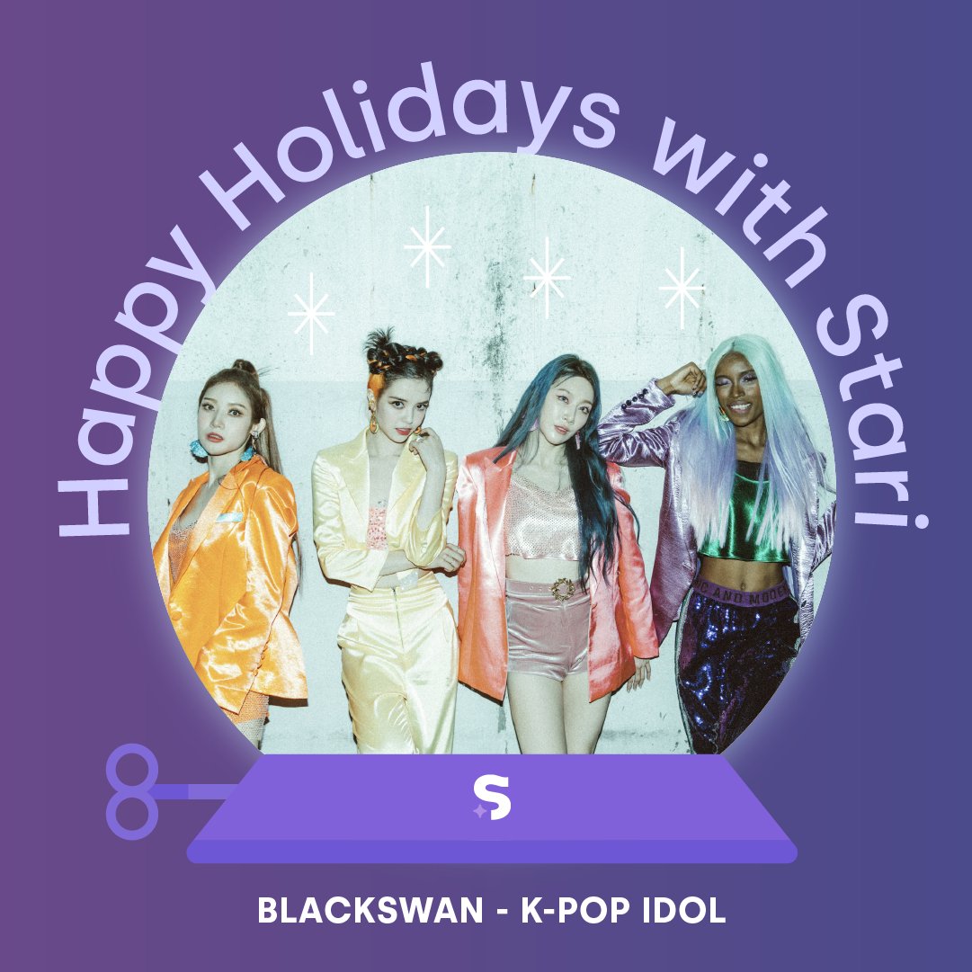 blackswan_drent's tweet image. Request a #Stari video from us today to give a special holiday present! 🎁

저희의 #스타리 비디오를 요청하고 특별한 연말 선물을 건네보세요! 🎁

私たちの＃Stariビデオをリクエストして特別な年末のプレゼントを渡してみてください！ 🎁

👉 stari.me/blackswan  

@findyourstari